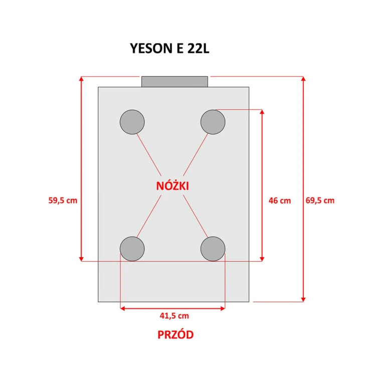Autoklaw YESON E 22L BLACK LED