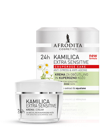 Kozmetika Afrodita - CAMOMILE - Krem 24h przeciwzmarszczkowy EXTRA SENSITIVE - 50 ml