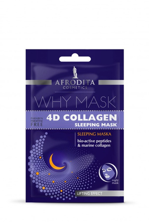KOZMETIKA AFRODITA - Collagen 4D WHY MASK - Maseczka przeciwzmarszkowa