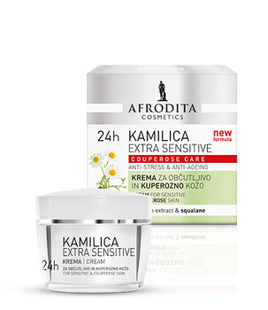 Kozmetika Afrodita - CAMOMILE - Krem 24h przeciwzmarszczkowy EXTRA SENSITIVE - 50 ml